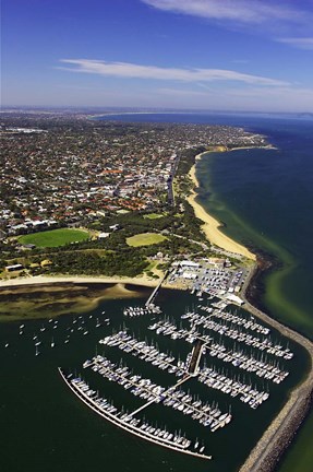 Framed WWI Submarine Wreck, Picnic Point, Sandringham, Port Phillip Bay, Melbourne, Victoria, Australia Print