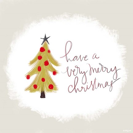 Framed Very Merry Christmas Print