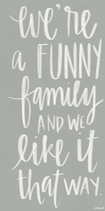 Framed Funny Family Print