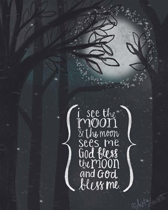 Framed I See the Moon Print