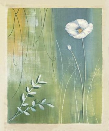 Framed Composition avec Coquelicot Print