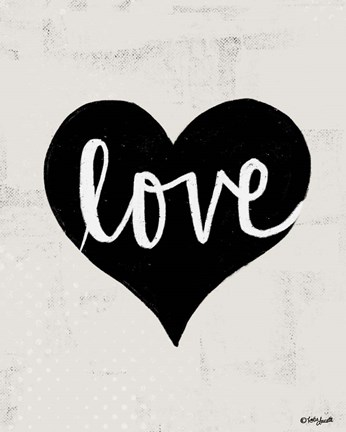 Framed Love Heart Print