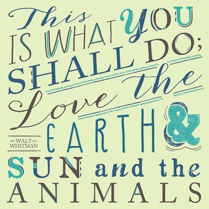 Framed Walt Whitman Print