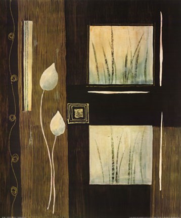 Framed Pensee Decorative I Print