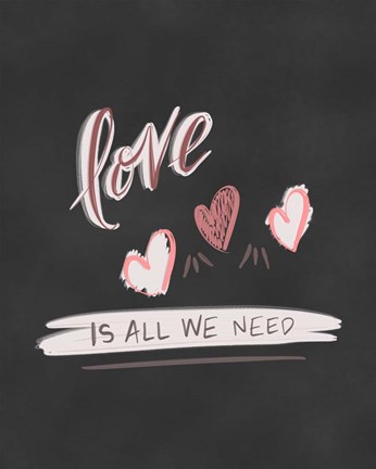 Framed Love is All We Need Print