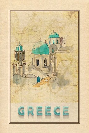 Framed Travel Greece Print