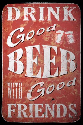 Framed Good Beer Print
