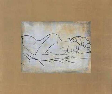 Framed D. Bennion - Femme Dormant Size 23.75x19.75 Print