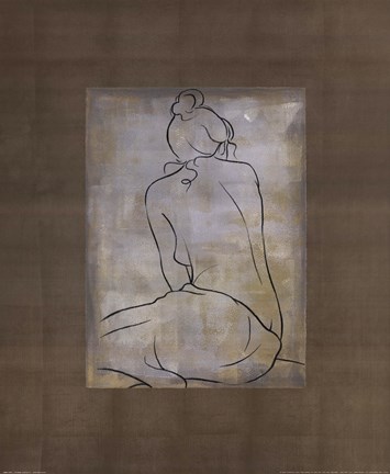 Framed D. Bennion - Femme Assise II Size 19.75x23.75 Print