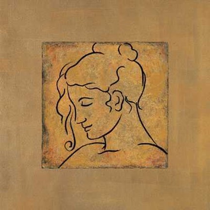 Framed Etude de Visage I Print