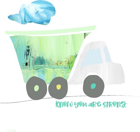 Framed Strength Truck Print