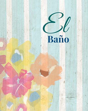 Framed El Bano Print