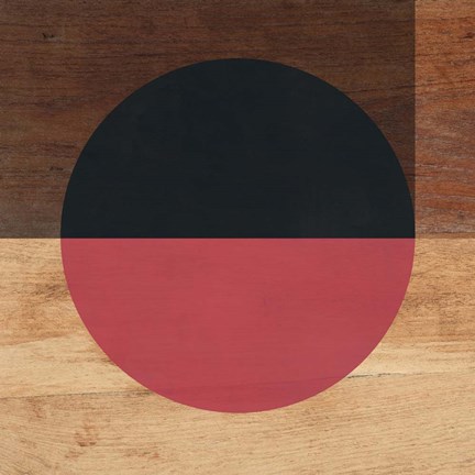 Framed Mod Black and Red Print