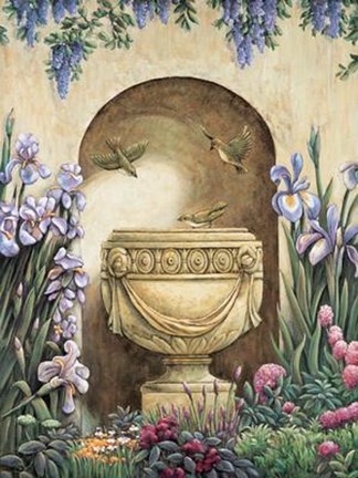 Framed Garden Alcove I Print
