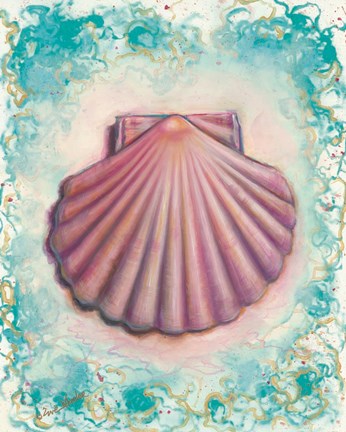 Framed Shell Rosa Print