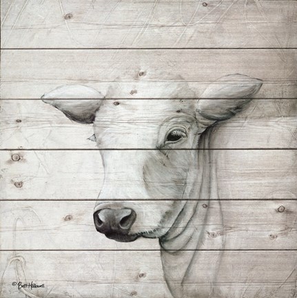 Framed January Cow II Print