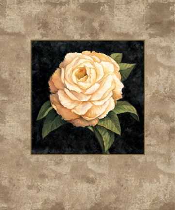 Framed Yellow Peony Print