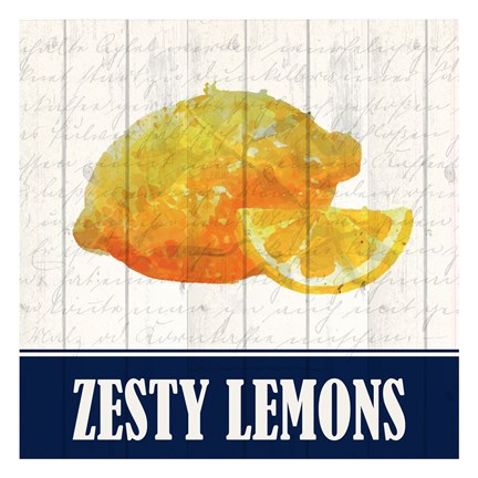 Framed Zesty Lemon Print