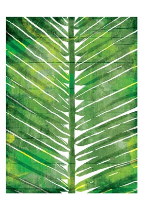 Framed Watercolor Palms Mate Print