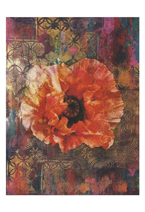 Framed Vintage Florals 1 Print