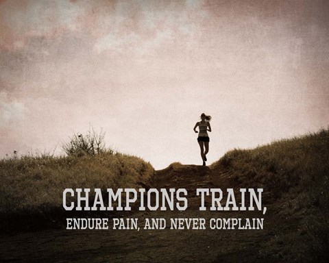 Framed Champions Train Woman Color Print