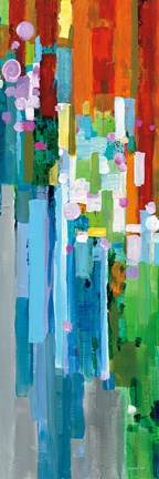 Framed Rainbow of Stripes III Print