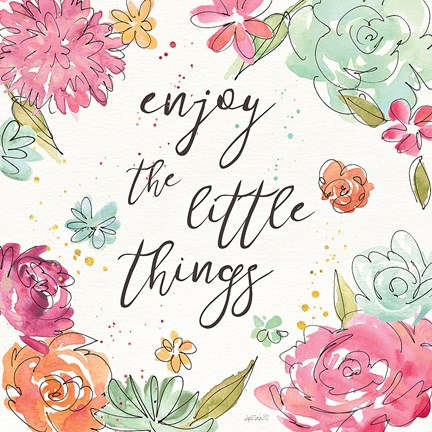 Framed Floral Fashion V Print