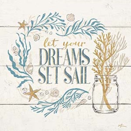 Framed Golden Sea V Print