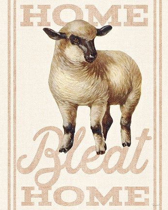 Framed Home Bleat Home Print