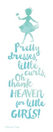 Framed Thank Heaven for Little Girls Print