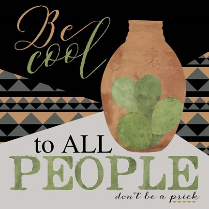 Framed Be Cool Cactus Print