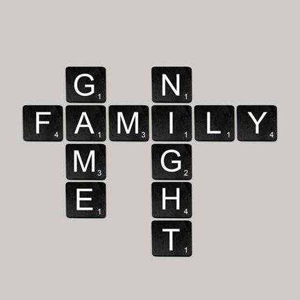 Framed Game Night - Black Print