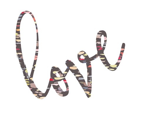 Framed Love Confetti Print