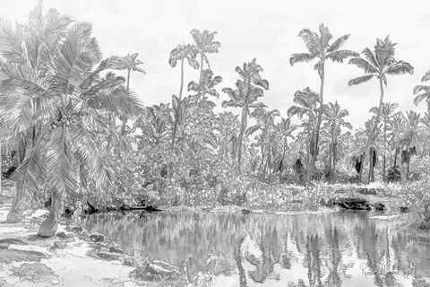 Framed In Let Beach Print