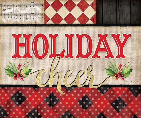 Framed Holiday Cheer Plaid Print