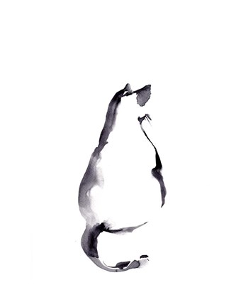 Framed Cat Outline Print