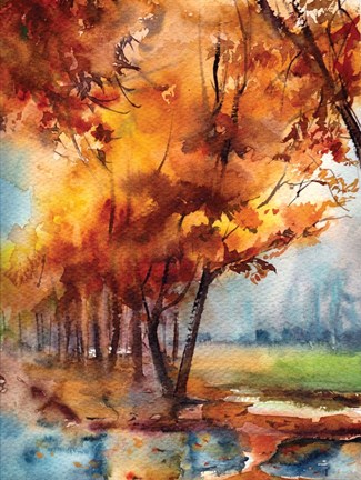 Framed Fall Landscape Print