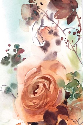 Framed Rosy Rose Print