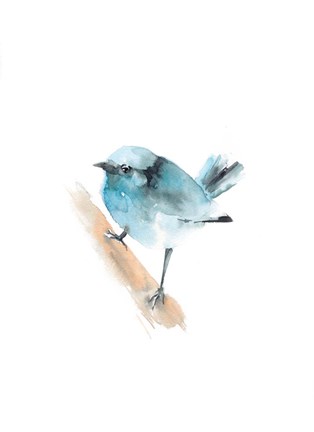 Framed Blue Bird II Print