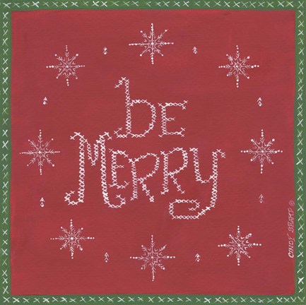 Framed Be Merry Print