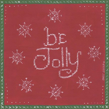 Framed Be Jolly Print