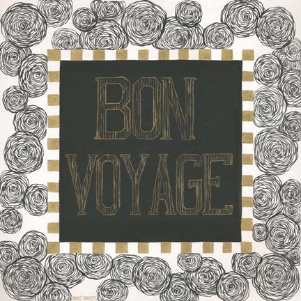 Framed Bon Voyage Print