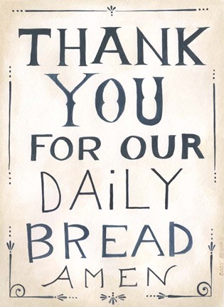 Framed Daily Bread Print