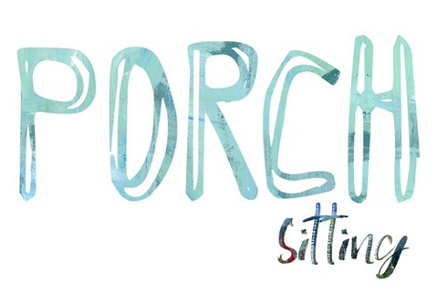 Framed Porch Sitting I Print