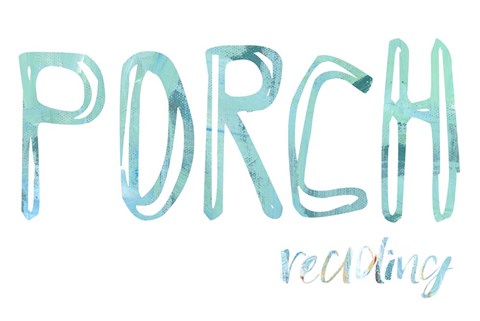 Framed Porch Reading Print