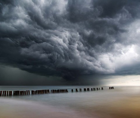 Framed Dark Clouds Print