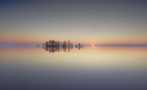 Framed Lake Mattamuskeet Memory Print