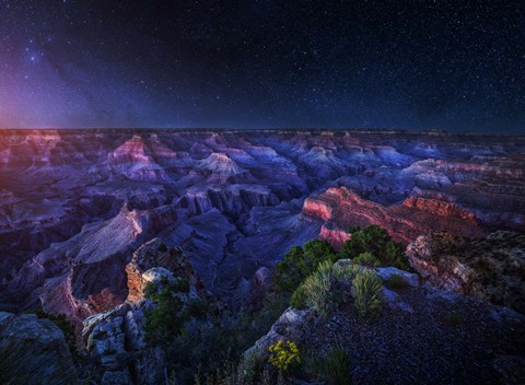 Framed Grand Canyon Night Print