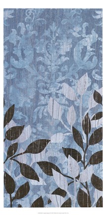 Framed Garden Damask I Print