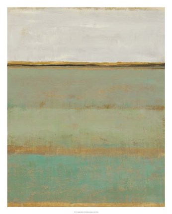 Framed Verdant Field II Print